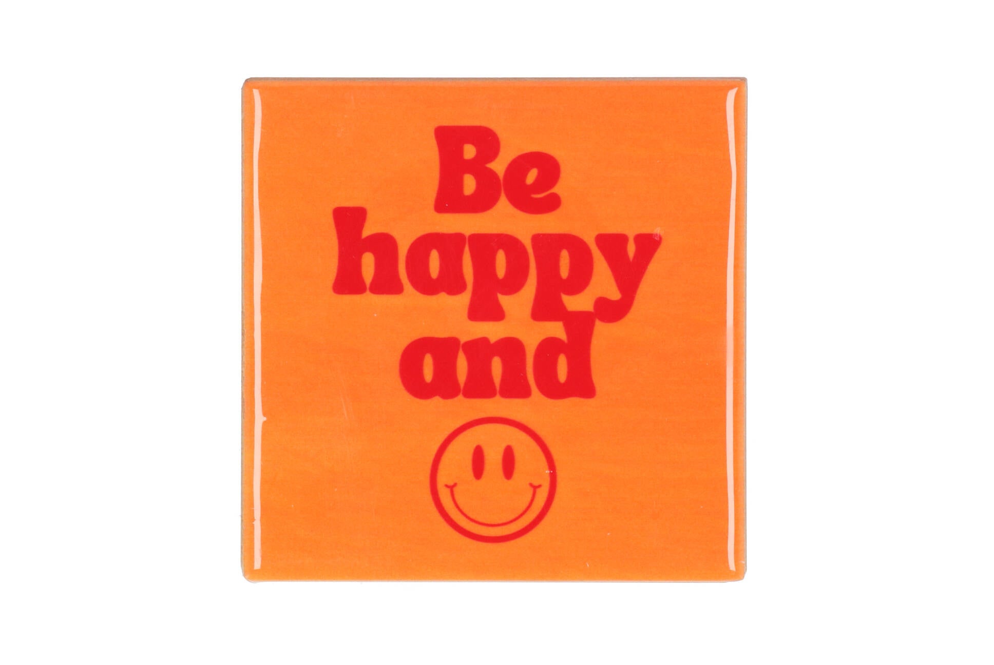 Be happy and smile tile