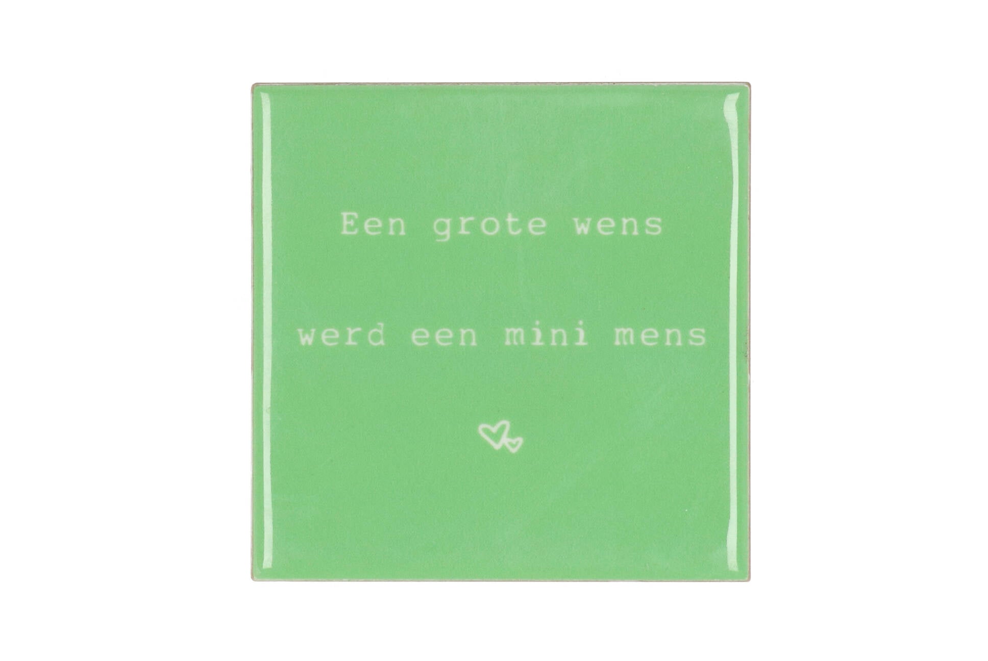Een grote wens werd een mini mens
