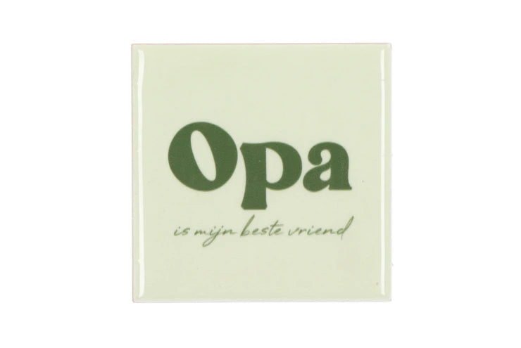 Opa is mijn beste vriend tile