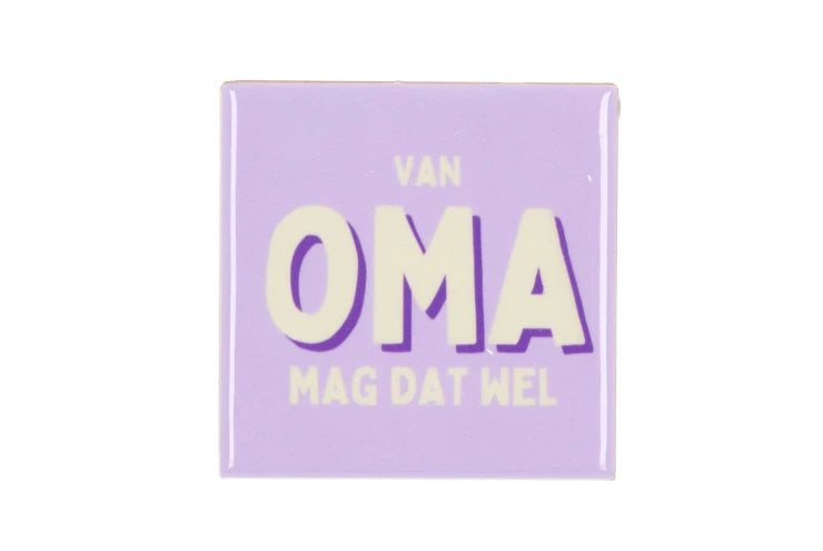 Van oma mag dat wel