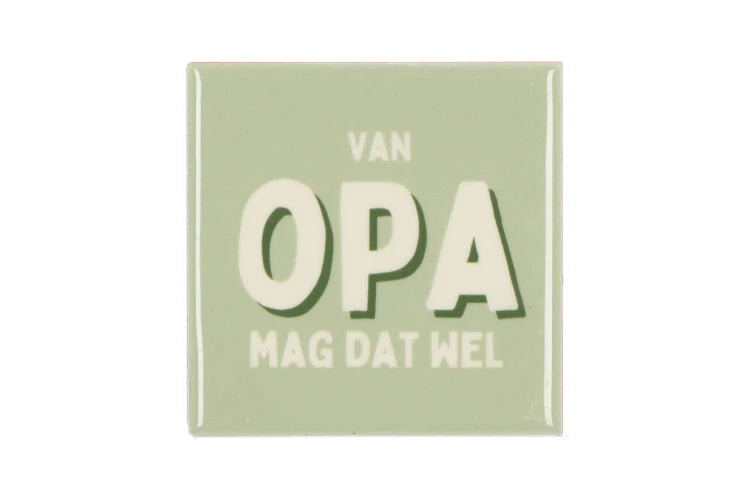 Van opa mag dat wel